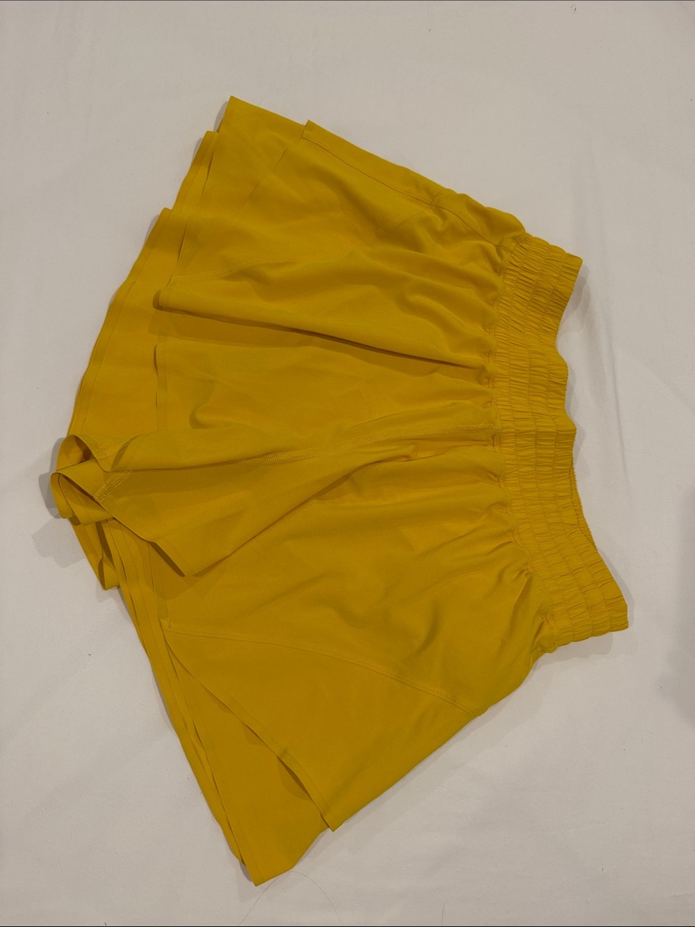 lululemon athletica Golden Yellow Layered Running Shorts